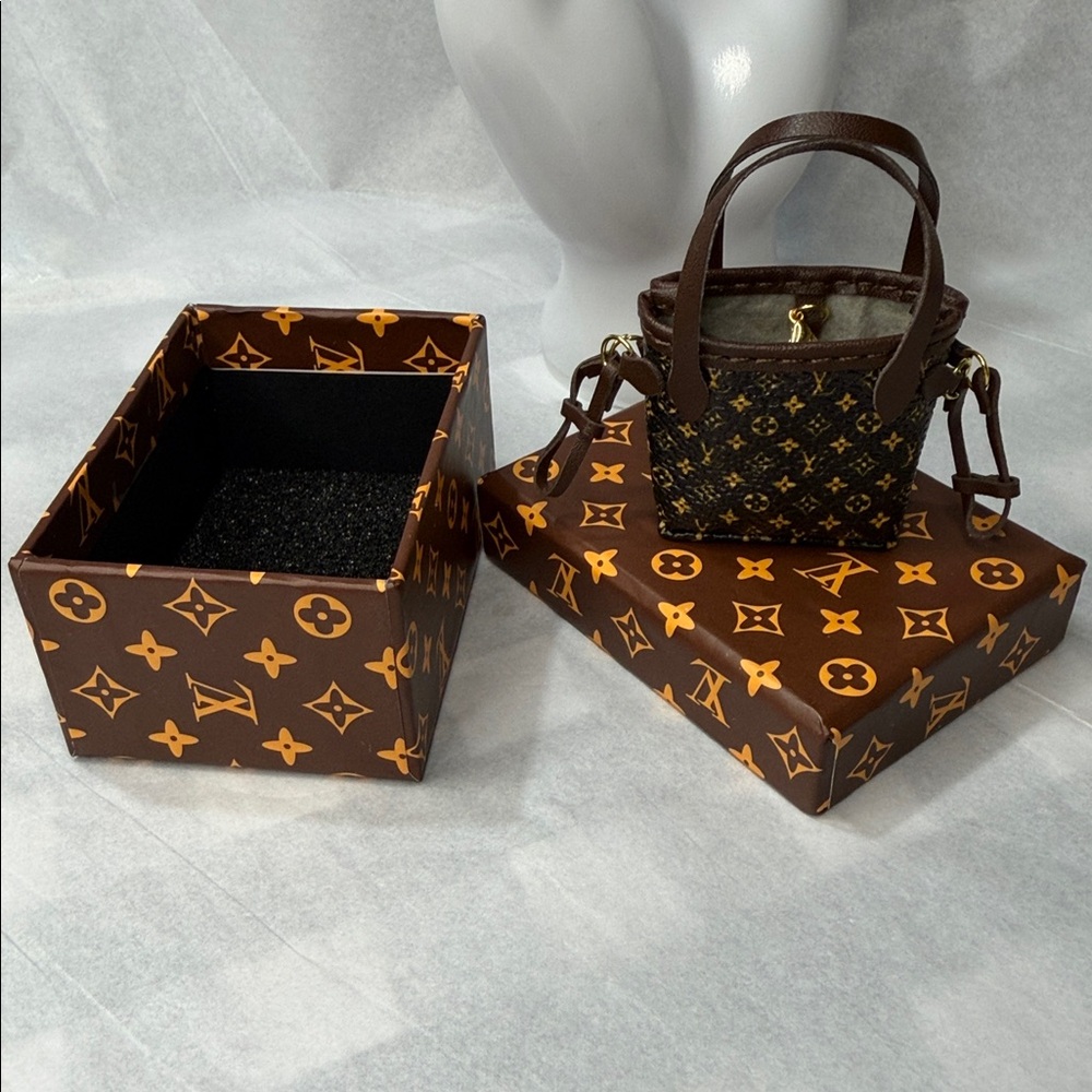 Luxury Monogram Mini Micro Tote Bag & Box